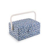 Petit panier à couture - Marguerite bleue