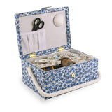 Petit panier à couture - Marguerite bleue