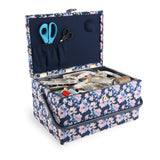 Large Decorative Case - Navy Floral
