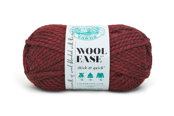 Lion Brand Wool-Ease Thick & Quick Yarn - Fig - 023032641461