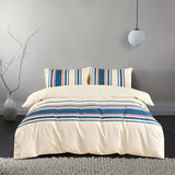 Montebello 3 pcs Comforter set - Costal Stripes - Blue