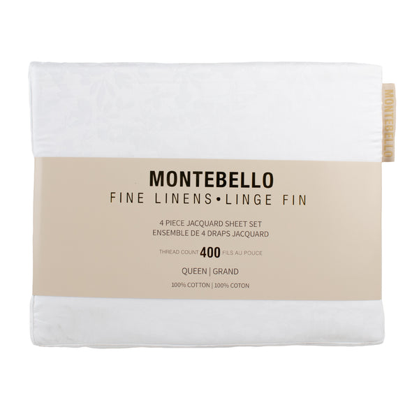 Montebello - 400 Thread Count Sheet Set - White