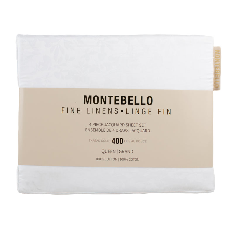 Montebello - 400 Thread Count Sheet Set - White