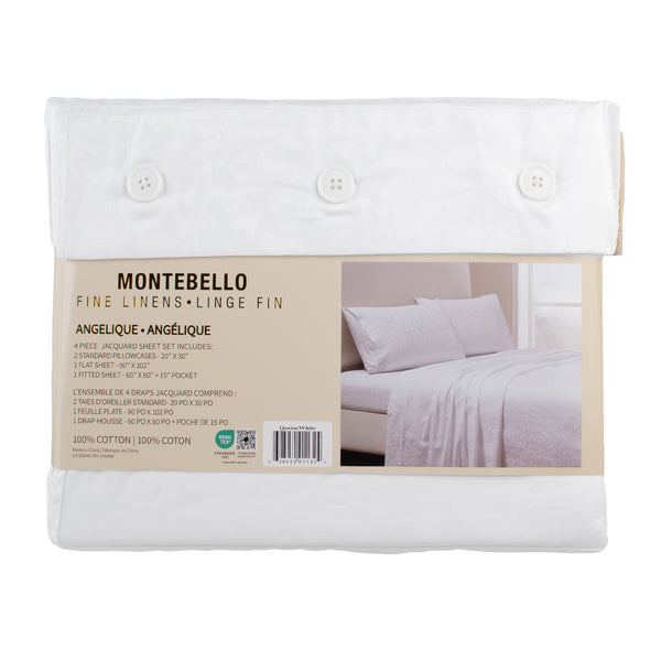 Montebello - 400 Thread Count Sheet Set - White