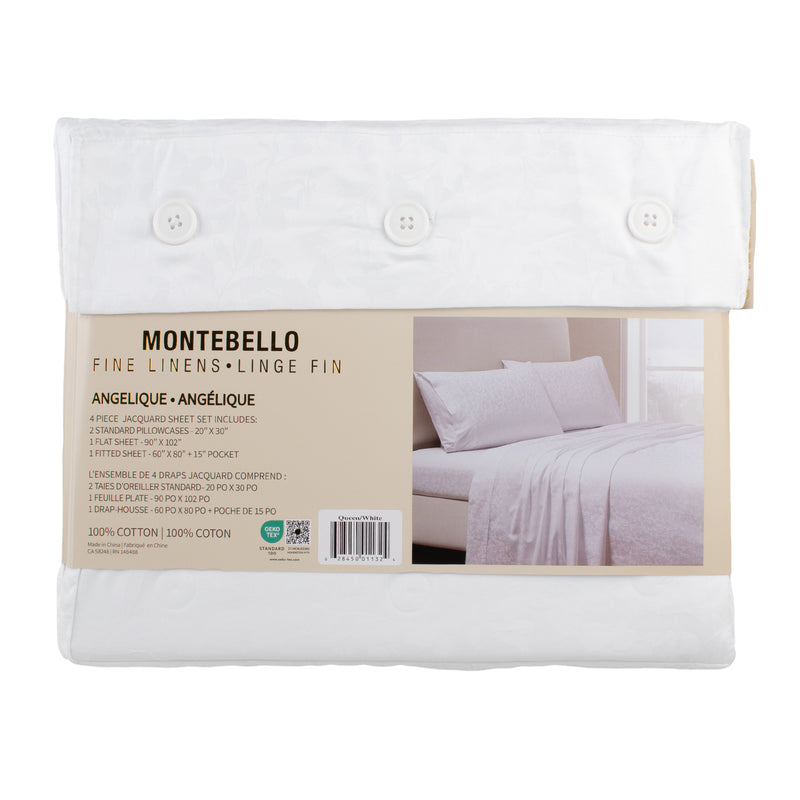 Montebello - 400 Thread Count Sheet Set - White