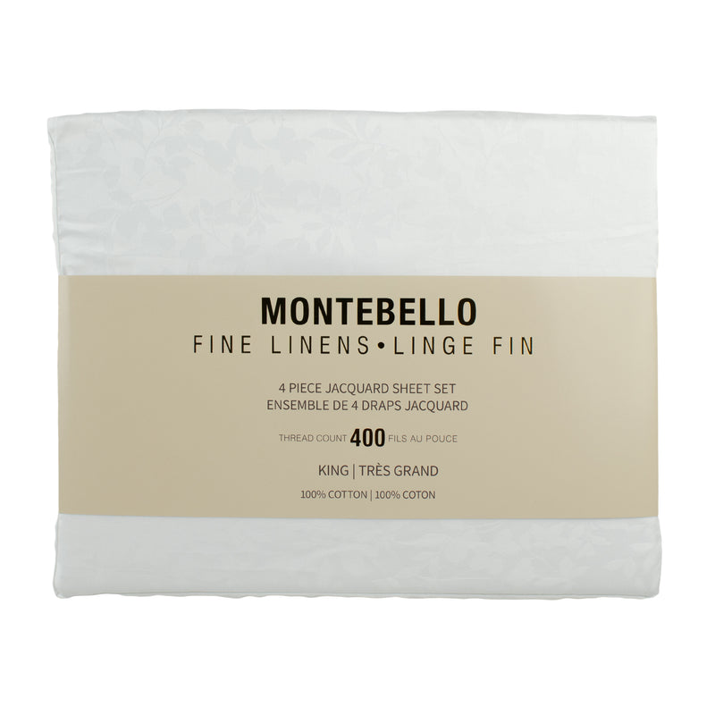 Montebello - 400 Thread Count Sheet Set - White