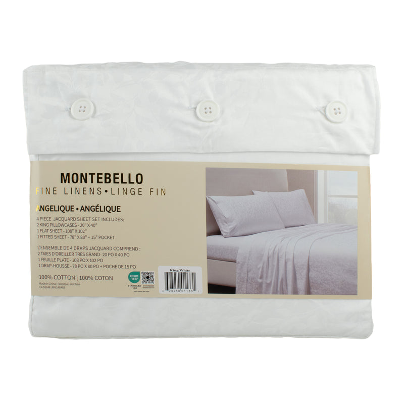 Montebello - 400 Thread Count Sheet Set - White