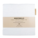 Montebello - 400 Thread Count Jacqquard 3 pc Duvet cover  - White