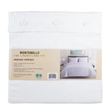 Montebello - 400 Thread Count Jacqquard 3 pc Duvet cover  - White