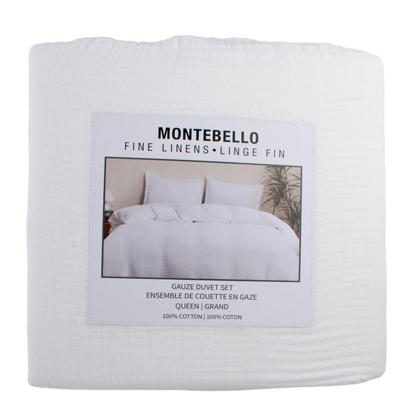 Montebello - Gaze 3 pc Duvet cover - White