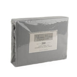 Johnson Home - 200 Thread Count Sheet Set - Dark Grey - King size