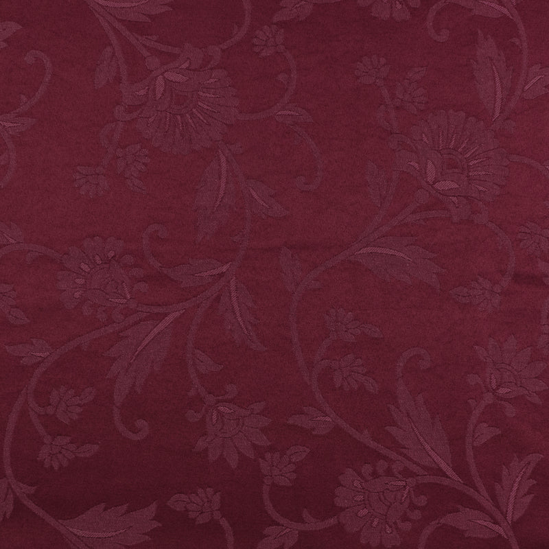 Tissu à nappe - Coventry - Floral - Rouge Vin