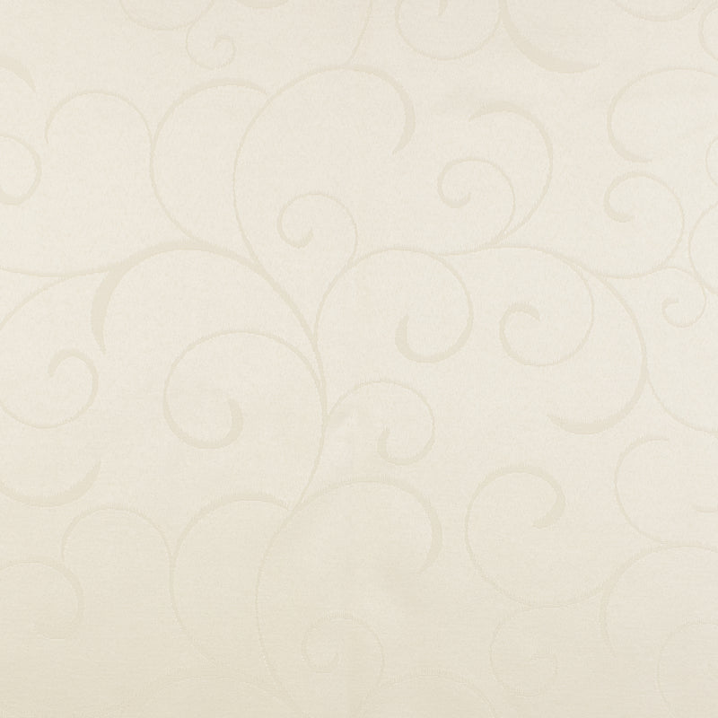 Tablecloth Fabric - Julietta - Scroll - White