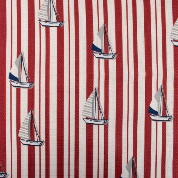 Home Decor Fabric - BERLIN - Sailboat Red