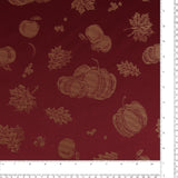 Tissu à nappe imprimé - Utilitaire - Collection de Noel - 010 - Grenat