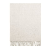 Decorative Throw - Faux Cashemire - Ivory - 50 x 60 inch (127 x 152 cm)