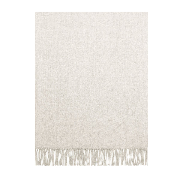 Decorative Throw - Faux Cashemire - Ivory - 50 x 60 inch (127 x 152 cm)