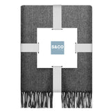 Decorative Throw - Faux Cashemire - Charcoal - 50 x 60 inch (127 x 152 cm)