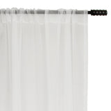 Rideau Passe-Tringle - Grace - Blanc - Paquet de 2