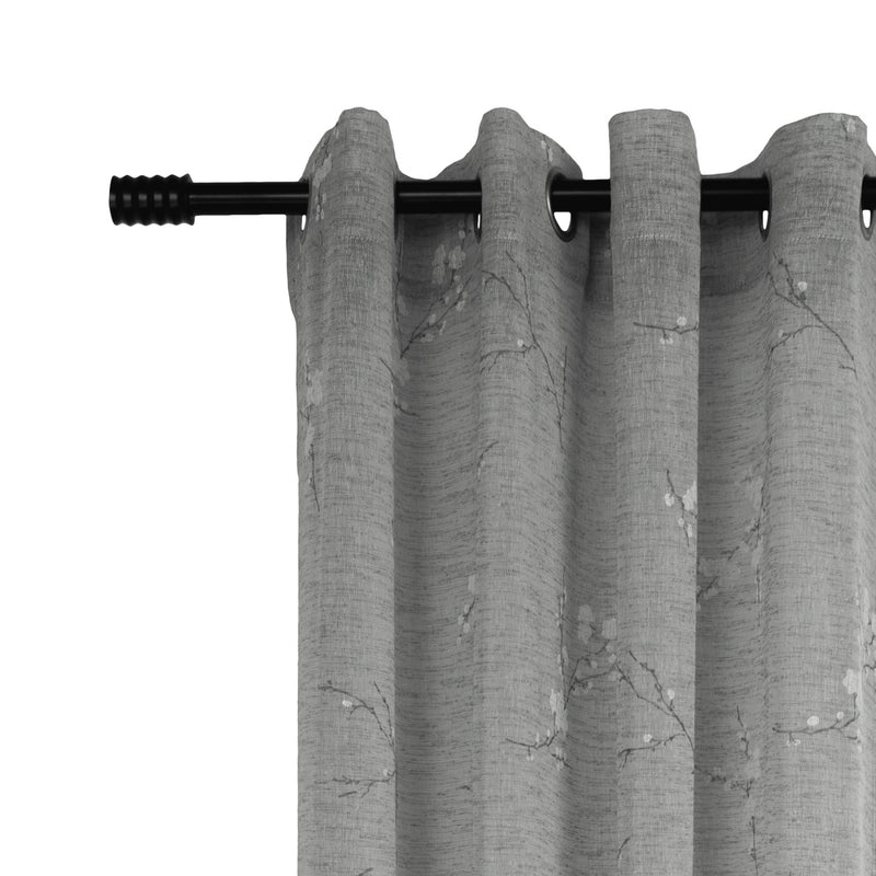 Grommet curtain panel - Hana - Grey