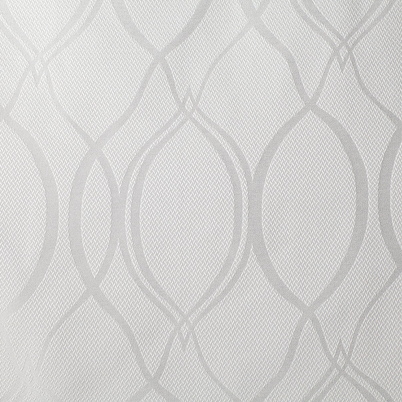 Grommet lined curtain panel - Omega - White - 52 x 95''