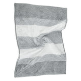 Chenille Bath Mat - Striped Grey - 20 x 31 in