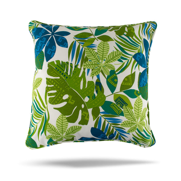 Decorative Outdoor Cushion Cover - Bombay - Kaia - Blue - 20 x 20in
