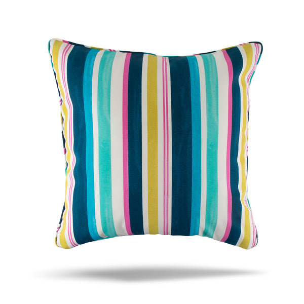 Decorative Outdoor Cushion Cover - Bombay - Mauï Stripe - Navy - 20 x 20in