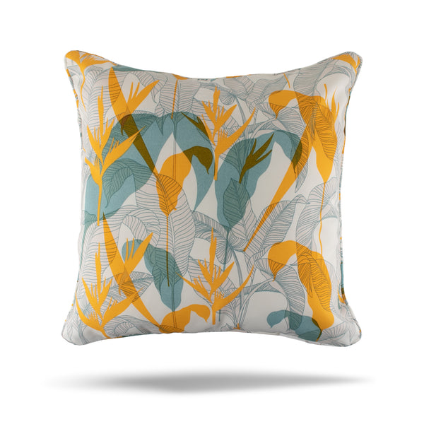 Decorative Outdoor Cushion Cover - Bombay - Molokaï - Yellow - 20 x 20in