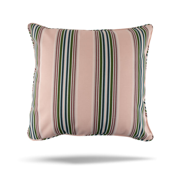 Decorative Outdoor Cushion Cover - Bombay - Lenaï Stripe - Blush - 20 x 20in