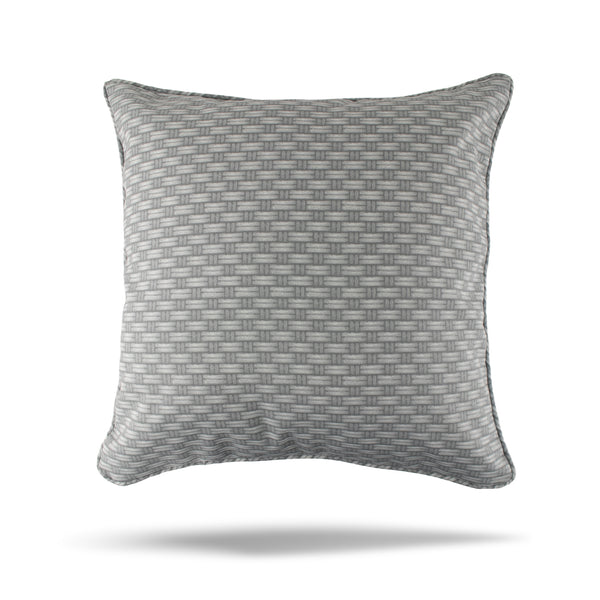 Decorative Outdoor Cushion Cover - Bombay - Kawai - Grey - 20 x 20in