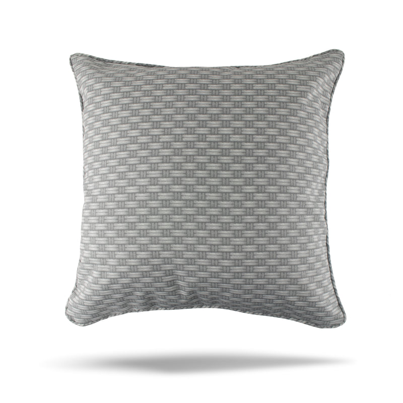Decorative Outdoor Cushion Cover - Bombay - Kawai - Grey - 20 x 20in