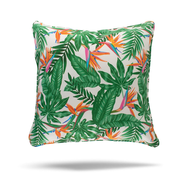 Decorative Outdoor Cushion Cover - Bombay - Paradise  - Green - 18 x 18in