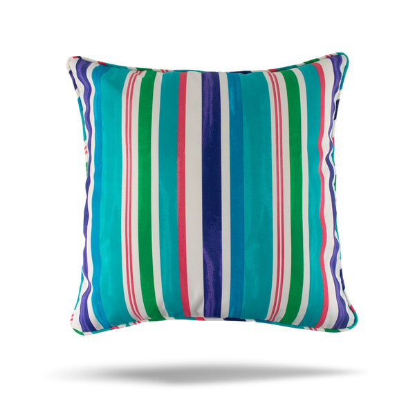 Decorative Outdoor Cushion Cover - Bombay - Mauï Stripe - Multi - 18 x 18in