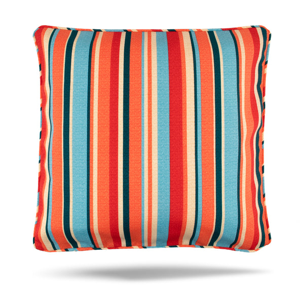 Decorative Outdoor Cushion Cover - Fiore Stripe  - 20 x 20in