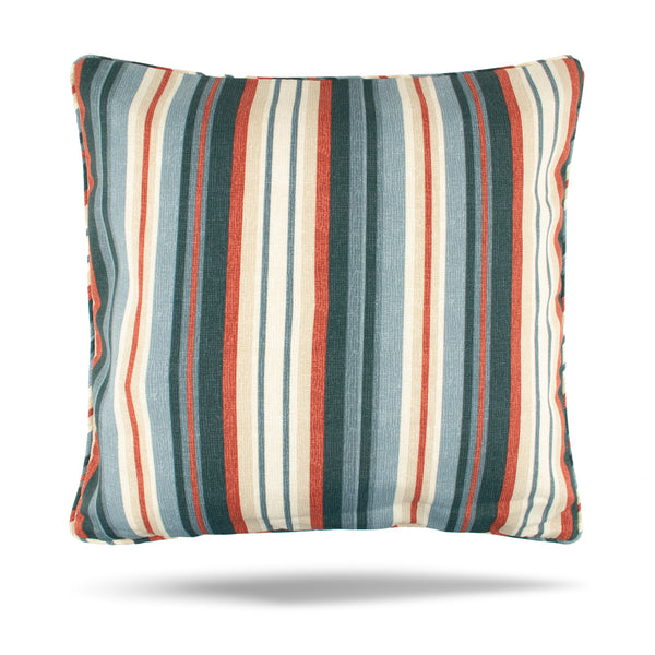 Decorative Outdoor Cushion Cover - Crisantemi Stripe  - 20 x 20in
