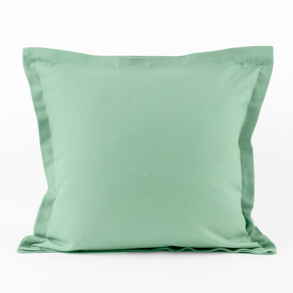 Decorative cushion cover - Cotton canvas Lyon - Aqua - 18 x 18''