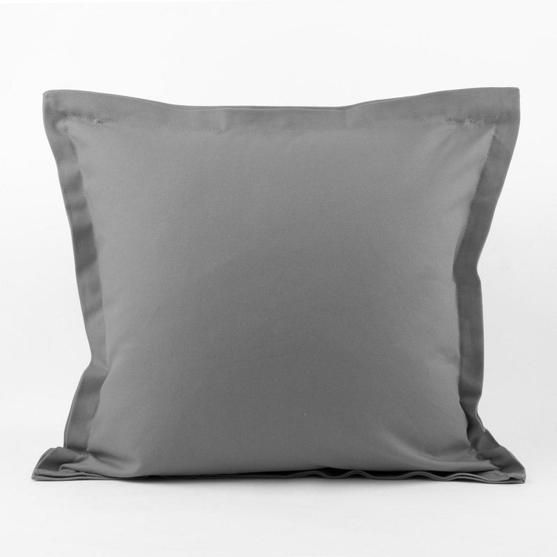 Decorative cushion cover - Cotton canvas Lyon - Grey - 18 x 18''