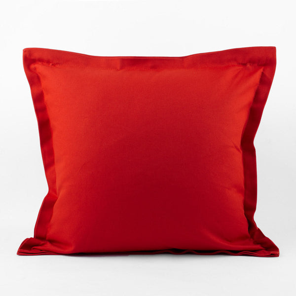 Decorative cushion cover - Cotton canvas Lyon - Red - 18 x 18''
