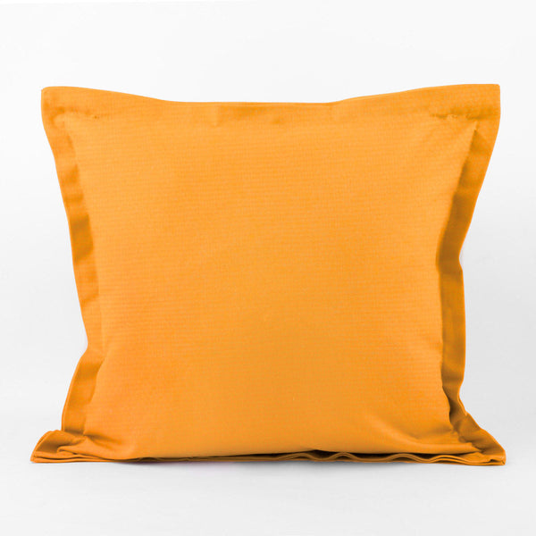 Decorative cushion cover - Cotton canvas Lyon - Yellow - 18 x 18''