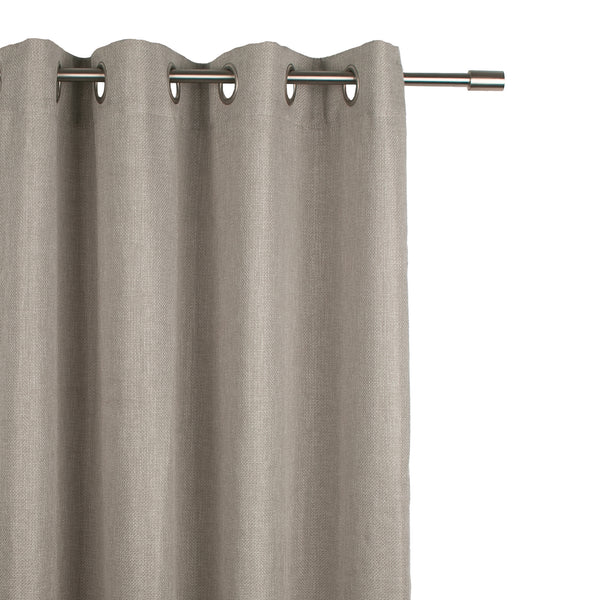 Grommets curtain panel - Cleo - Grey - 54 x 85''