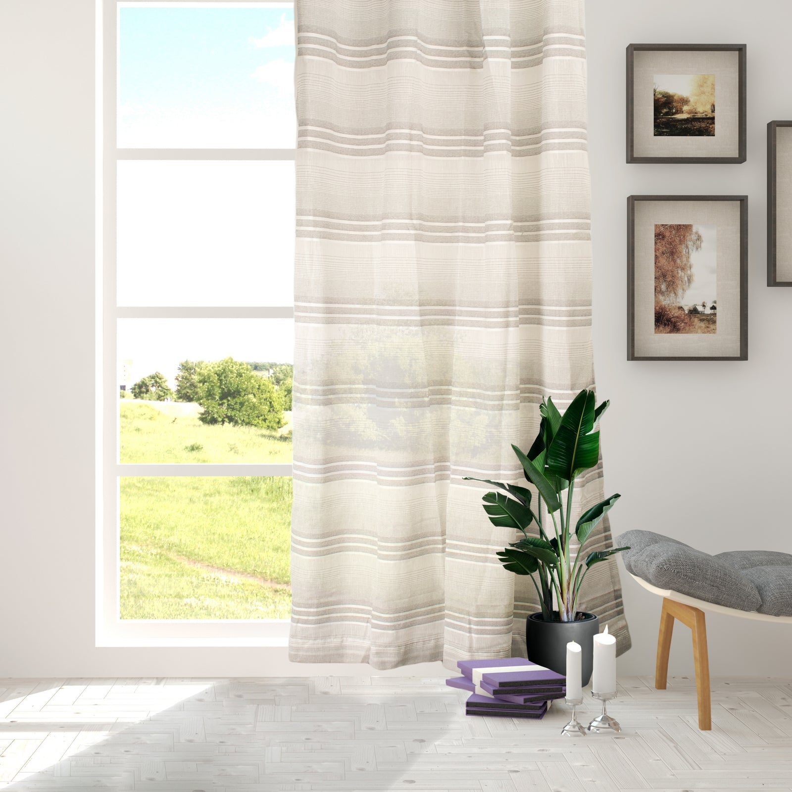 Rideau à oeillets en velours gris Marina 135x26… - Maison Rideau à oeillets en velours gris Marina 135x26… - Maison