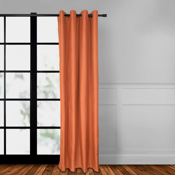 Grommet curtain panel - Chloe - Terracotta - 55 x 95''