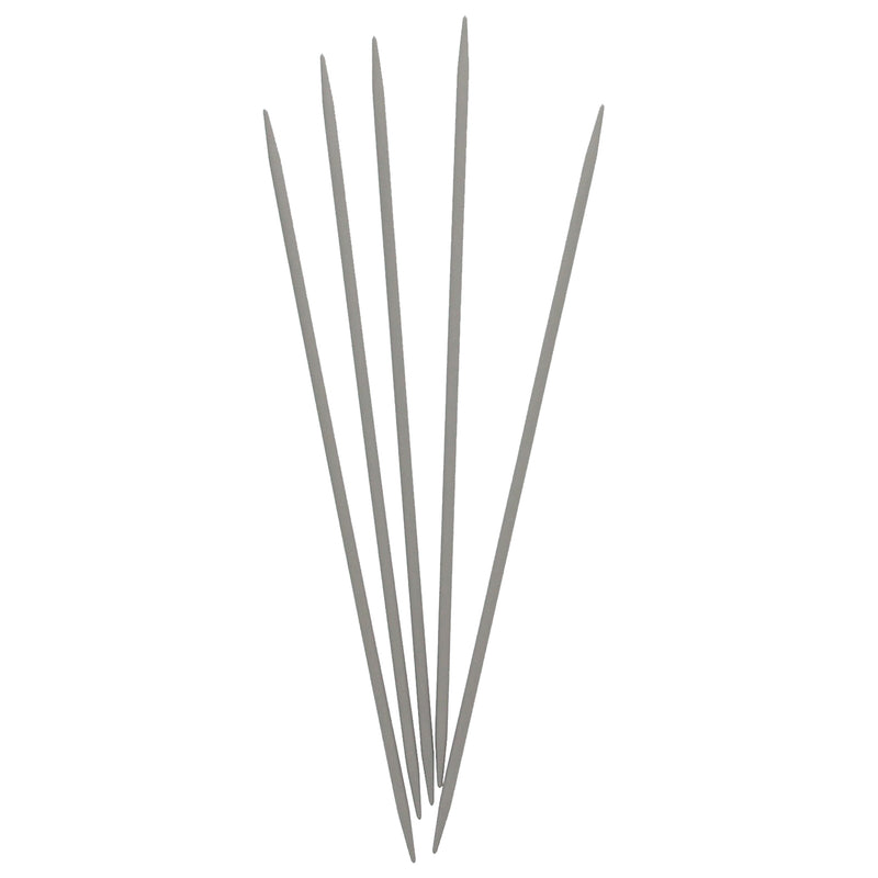 UNIQUE KNITTING Double Point Knitting Needles 15cm (6") - Set of 5 Aluminum - 3.5mm/US 4