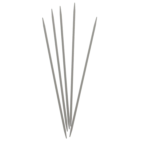 UNIQUE KNITTING Double Point Knitting Needles 20cm (8") - Set of 5 Aluminum - 3.5mm/US 4