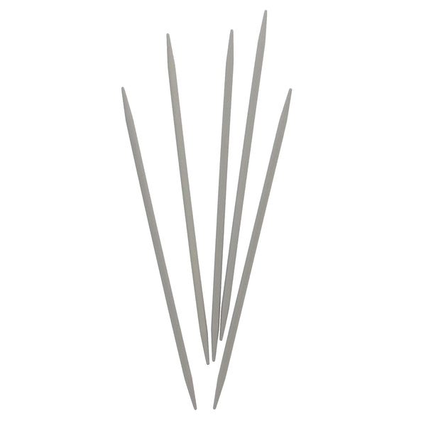 UNIQUE KNITTING Double Point Knitting Needles 20cm (8") - Set of 5 Aluminum - 5mm/US 8
