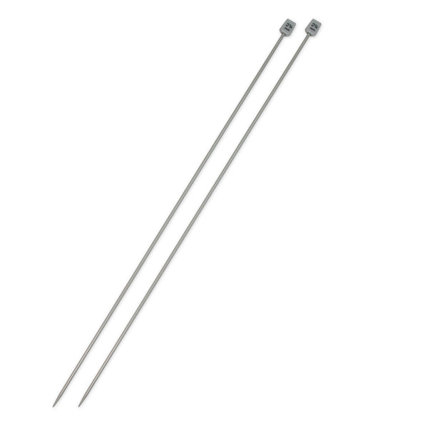 UNIQUE KNITTING Single Point Knitting Needles 30cm (12") Aluminum - 2.75mm/US 2