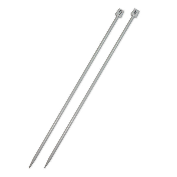 UNIQUE KNITTING Single Point Knitting Needles 30cm (12") Plastic - 6mm/US 10