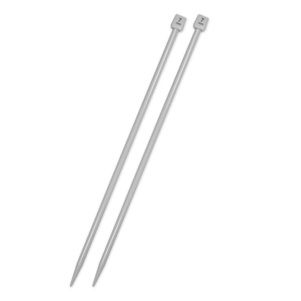 UNIQUE KNITTING Single Point Knitting Needles 30cm (12") Plastic - 7mm