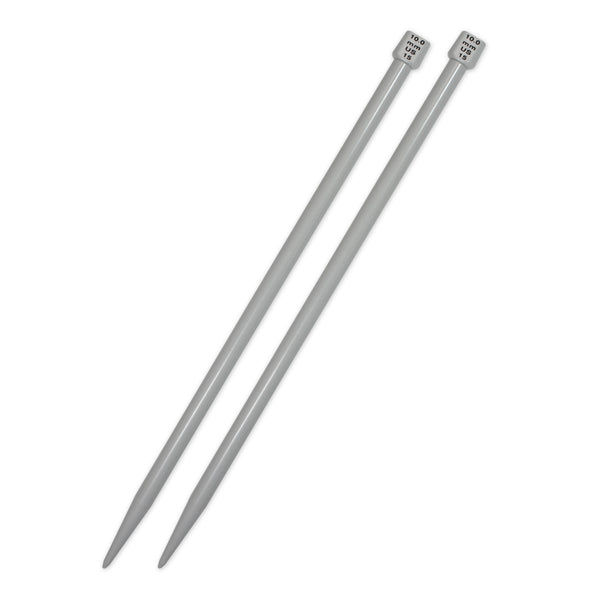 UNIQUE KNITTING Single Point Knitting Needles 35cm (14") Plastic - 10mm/US 15
